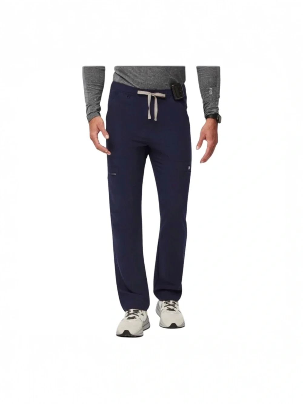 Figs Men's‎ Cairo Navy Cargo Zip Fly Healthcare Nurse Scrub Pants TM3001 Large